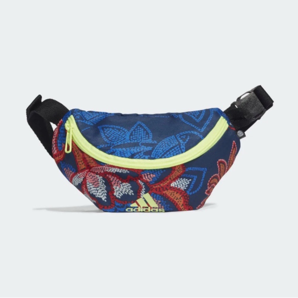 FARM RIO Adidas Blue and Red Patterned Waist Bag, Fanny Pack, NWT